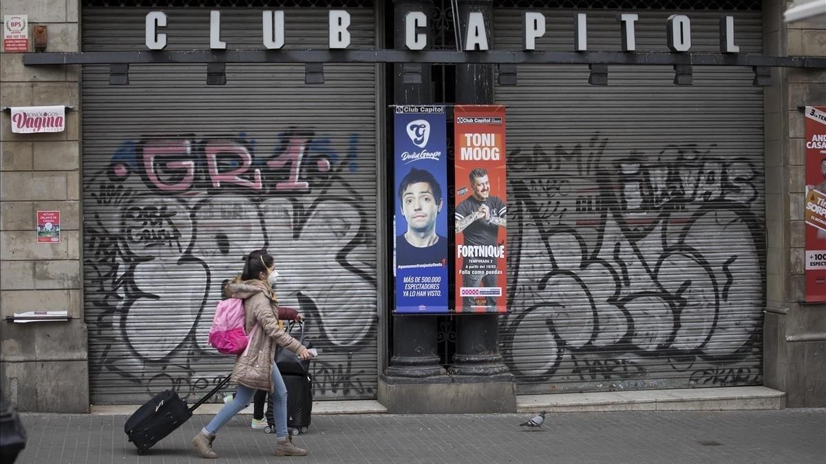 El Club Capitol, el pasado marzo, cerrado por el coronavirus. El Club Capitol, el pasado marzo, cerrado por el coronavirus.