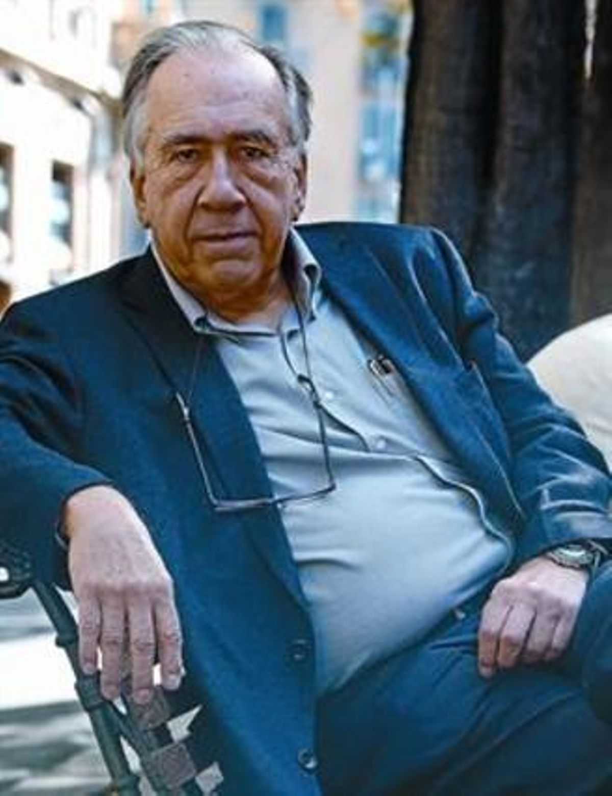 Joan Margarit, ayer en Barcelona. Joan Margarit, ayer en Barcelona.