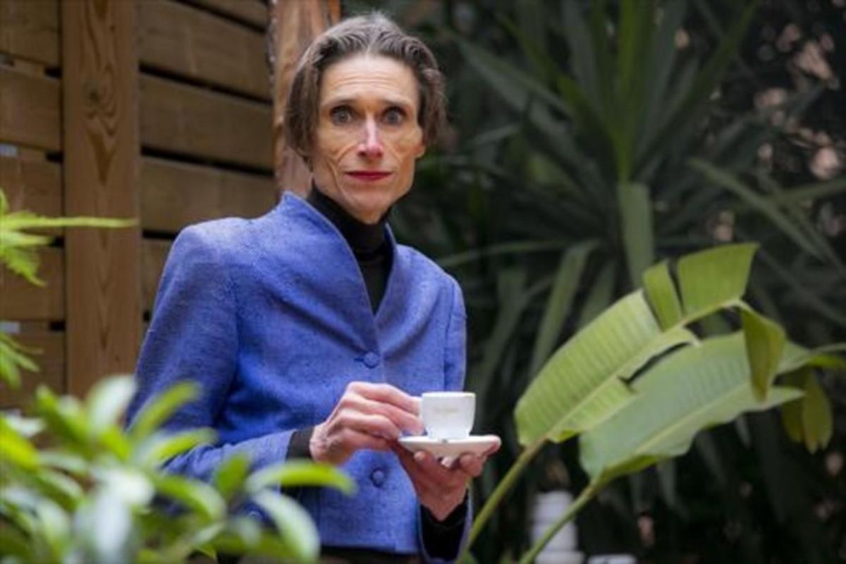 Madame Nielsen, en una visita a Barcelona. Madame Nielsen, en una visita a Barcelona.