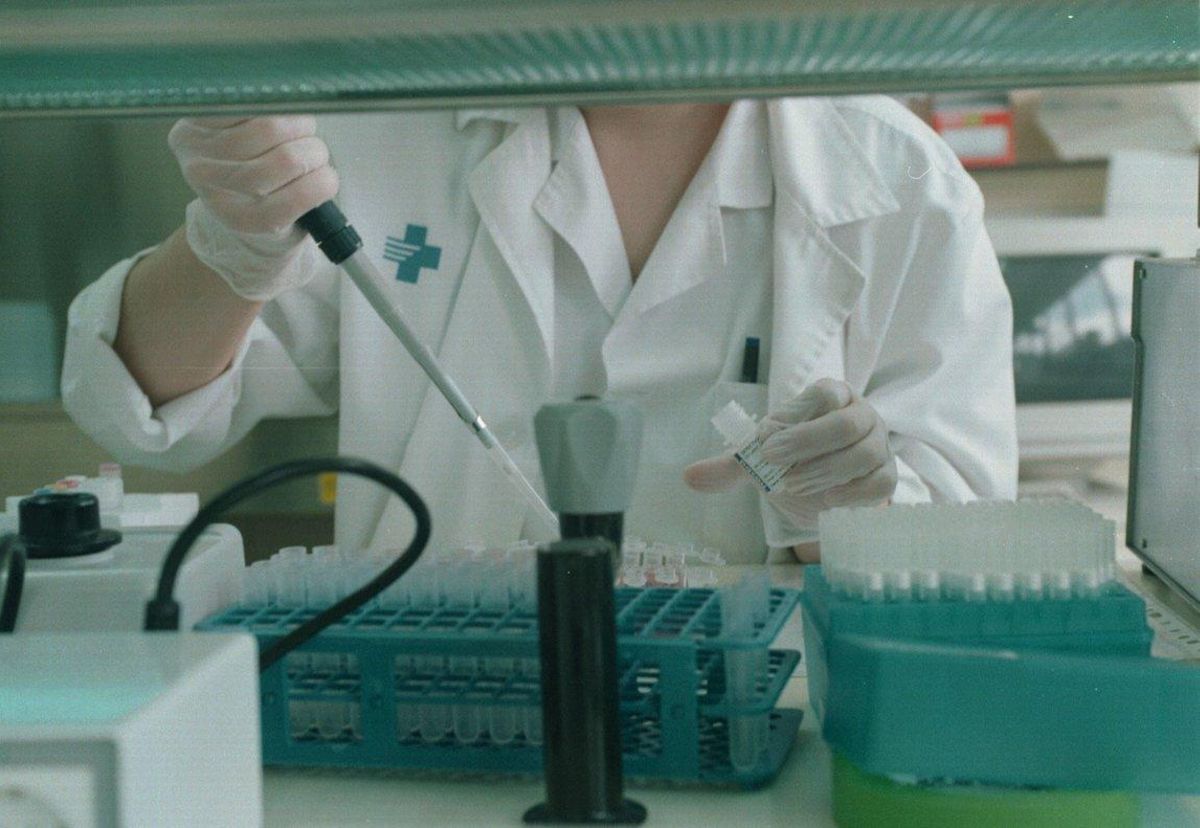 Un laboratorio de VIH de Can Ruti de Badalona. Un laboratorio de VIH de Can Ruti de Badalona.