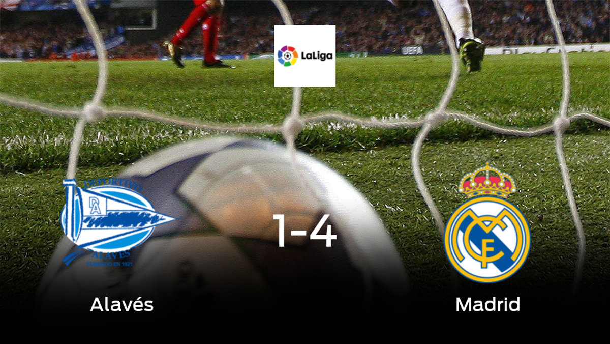 Triunfo del Real Madrid tras golear 1-4 en el estadio del Alavés Triunfo del Real Madrid tras golear 1-4 en el estadio del Alavés