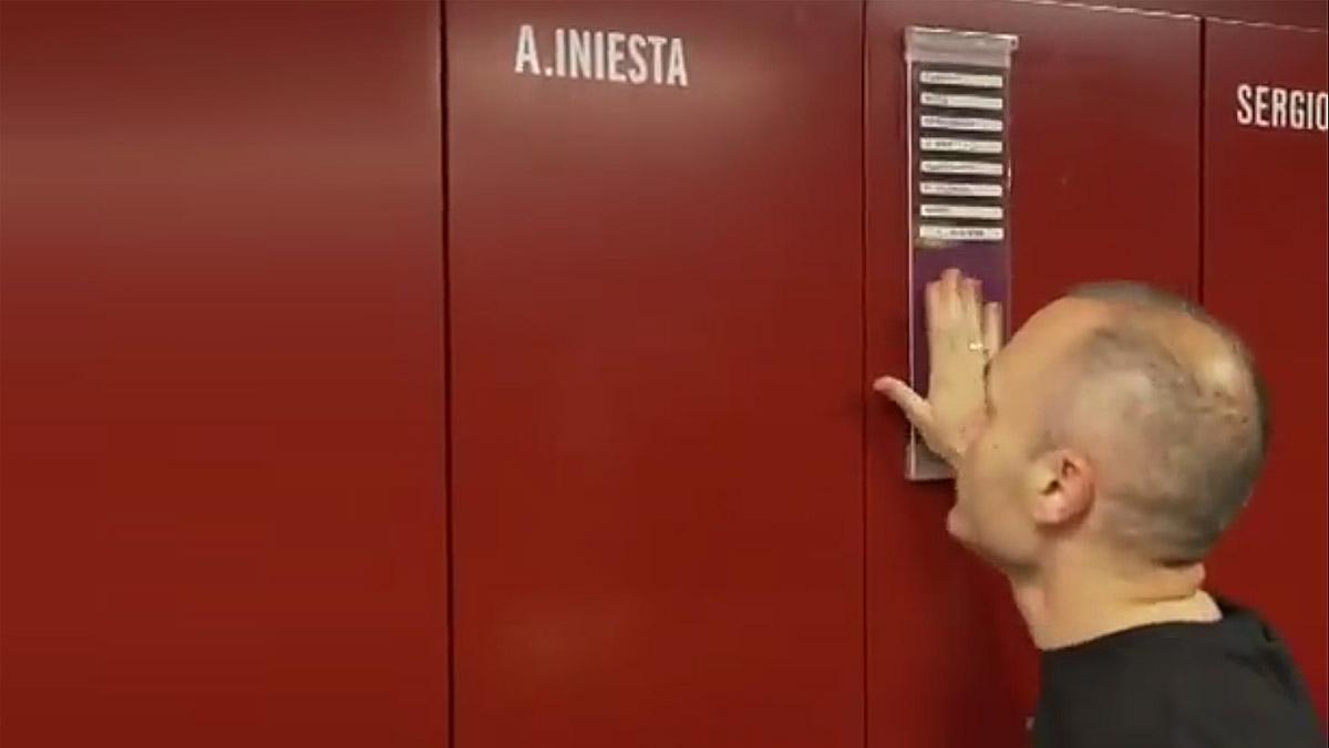 El Video De Iniesta Vaciando La Taquilla En El Vestuario Del Camp Nou