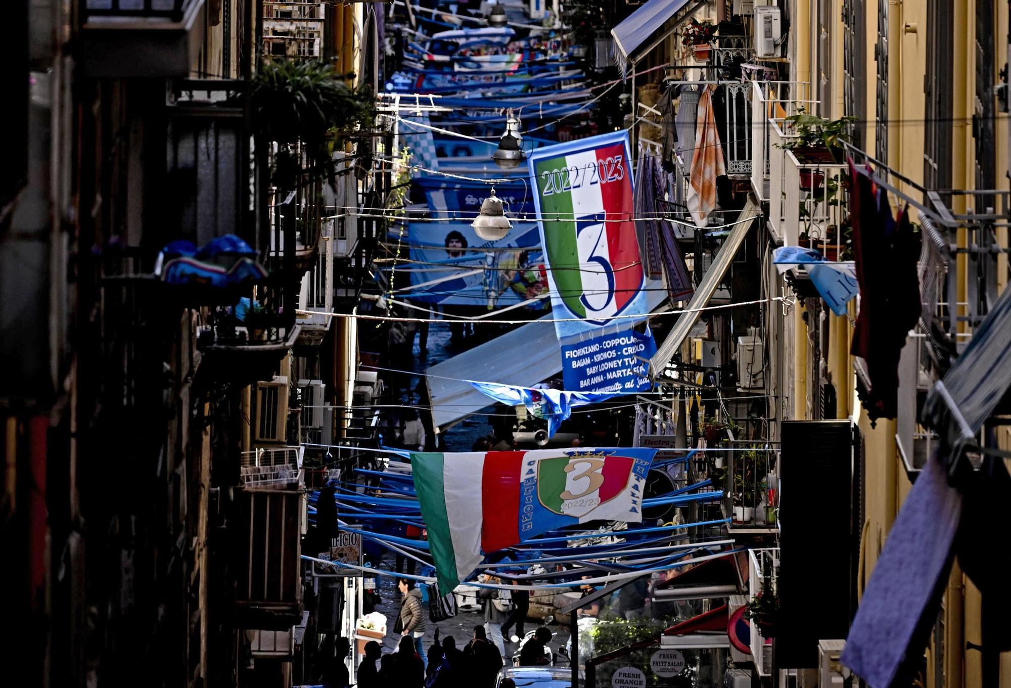 El Nápoles, tiene un soplo de su tercer scudetto y de una locura social