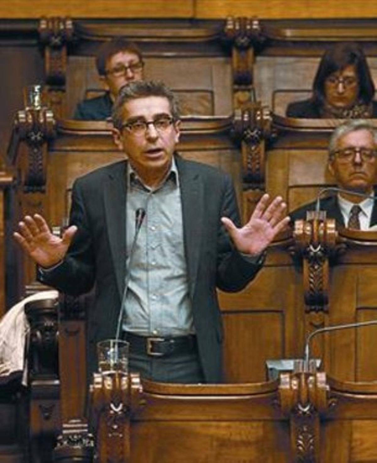 Jordi Martí, en el pleno extraordinario sobre juventud, el 18 de enero. Jordi Martí, en el pleno extraordinario sobre juventud, el 18 de enero.
