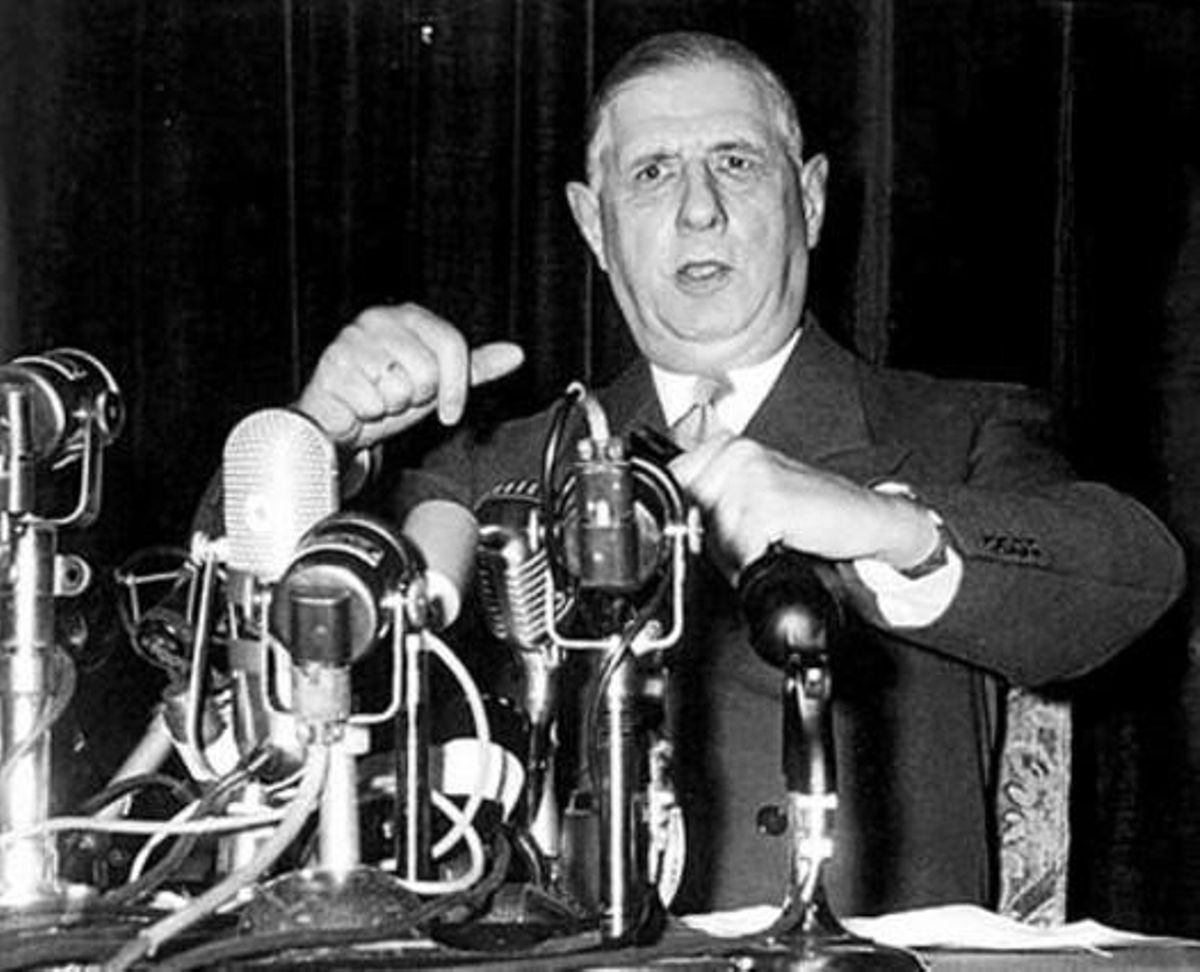 El general Charles de Gaulle. El general Charles de Gaulle.