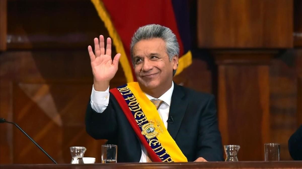 El presidente de Ecuador, Lenin Moreno. El presidente de Ecuador, Lenin Moreno.