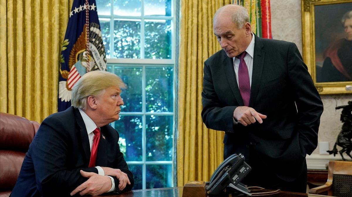 Donald Trump y John Kelly, en el Despacho Oval.