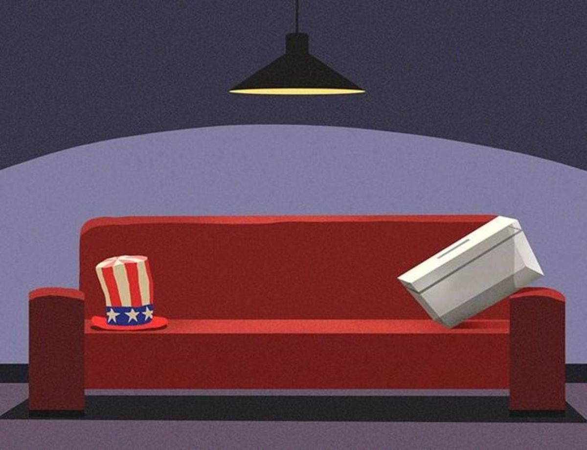 El norteamericano en el sofá El norteamericano en el sofá