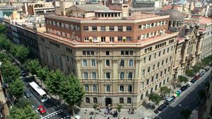 Edificio de los jesuitas en la calle de Casp de Barcelona, donde estaba el colegio Kostka en los años 70, antes de ser trasladado a Gràcia.