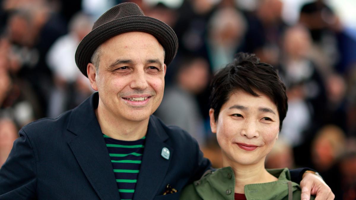 El director español Pablo Berger y Yuko Harami, en el Festival de Cannes 2023 El director español Pablo Berger y Yuko Harami, en el Festival de Cannes 2023
