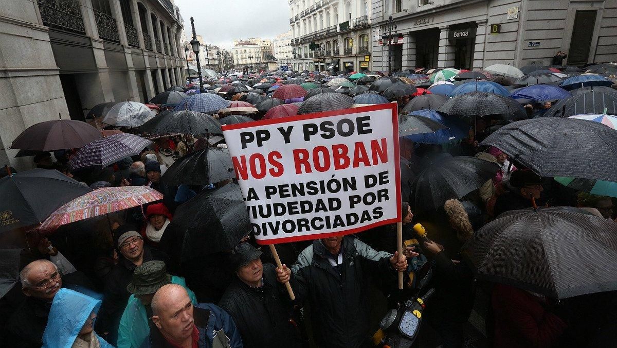 Concentración de pensionistas en Madrid, el pasado 1 de marzo. Concentración de pensionistas en Madrid, el pasado 1 de marzo.