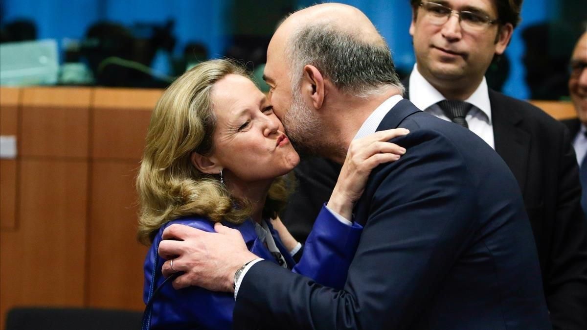 Calviño ve prematuro aclarar si vetarán el presupuesto de la Eurozona Calviño ve prematuro aclarar si vetarán el presupuesto de la Eurozona