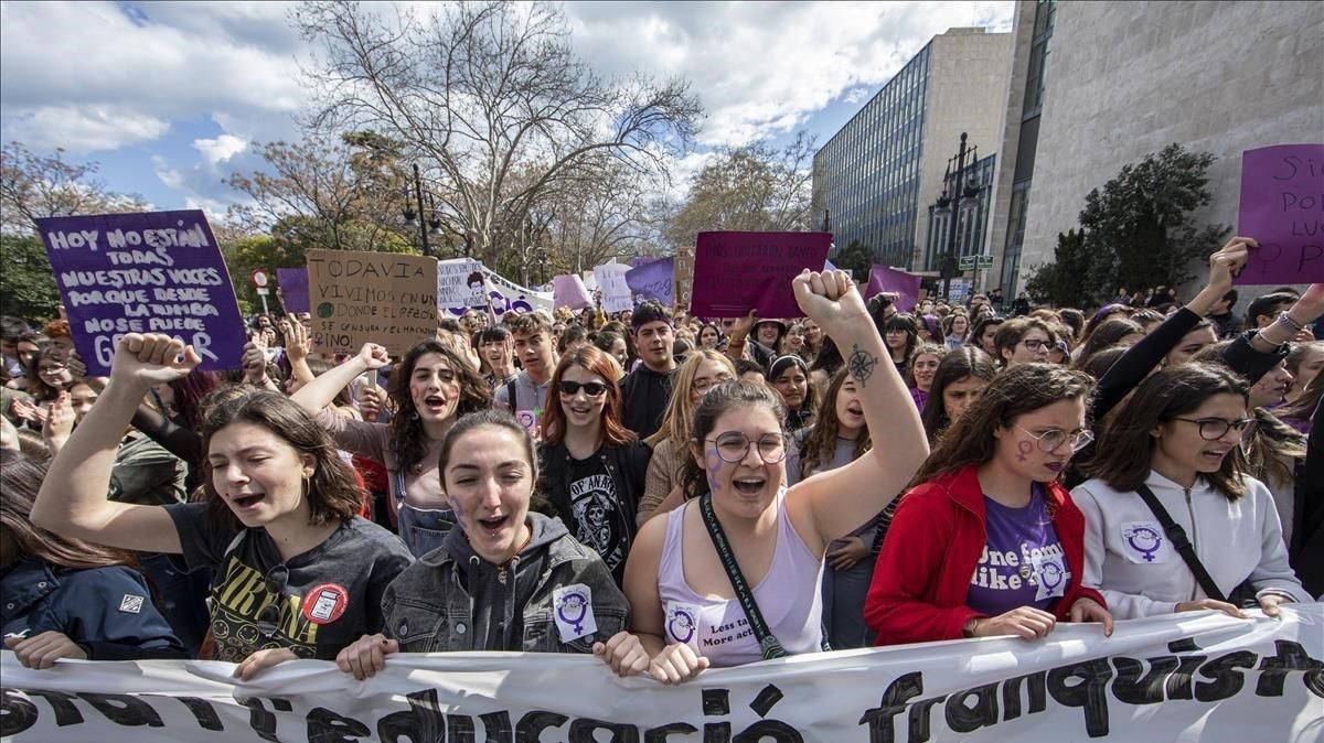 Manifestación feminista el año pasado. Manifestación feminista el año pasado.