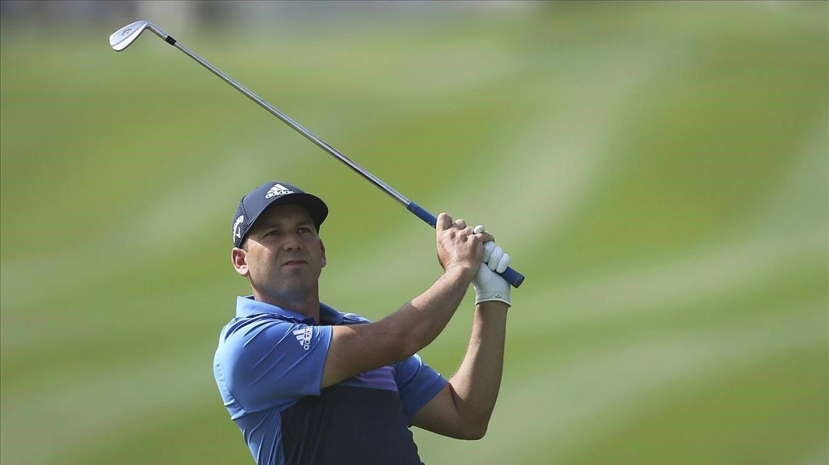 El golfista español Sergio García durante un torneo en Dubai.