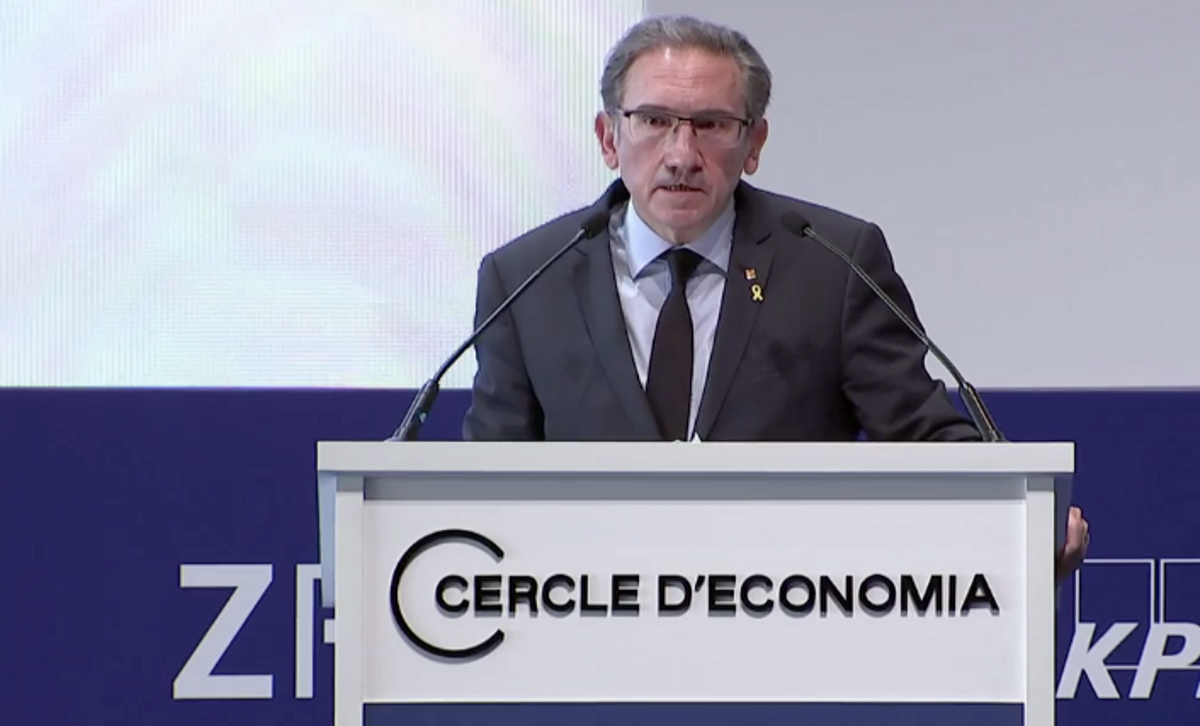Jaume Giró, ’conseller’ de Economia, en el Cercle. Jaume Giró, ’conseller’ de Economia, en el Cercle.