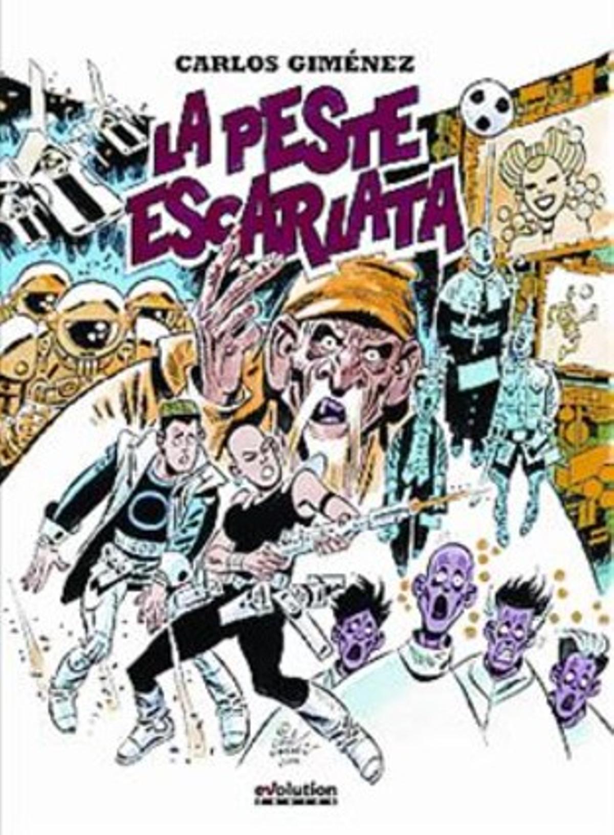 Cubiertas de ’La peste escarlata’, de Carlos Giménez