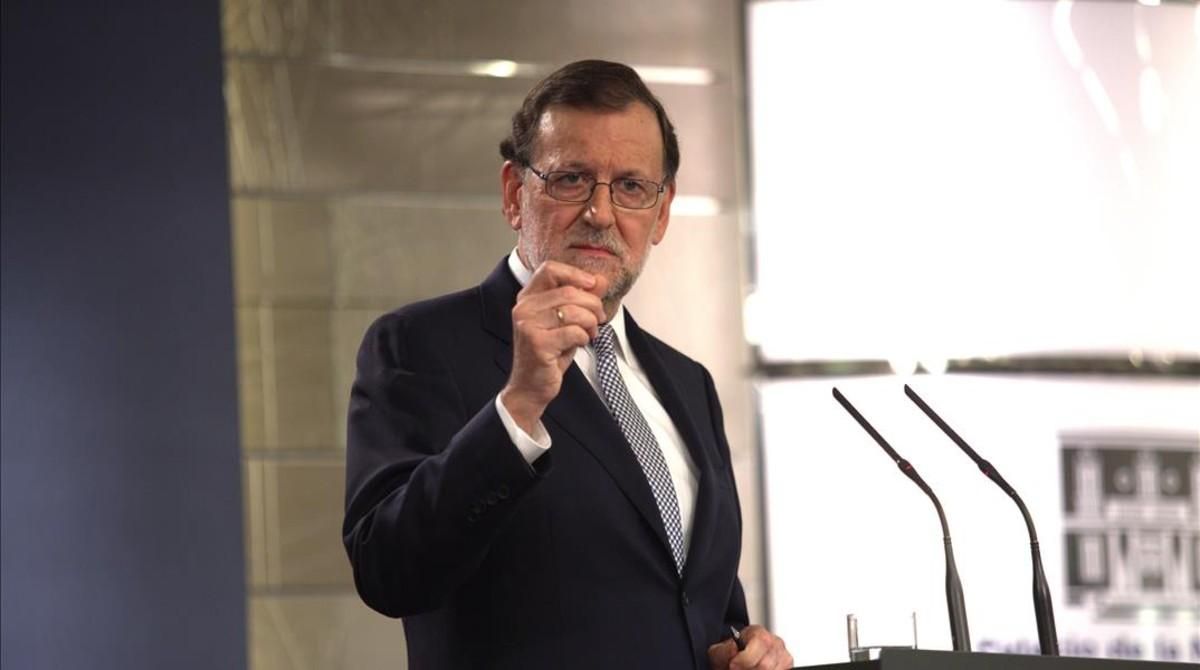 Mariano Rajoy, el pasado jueves en la Moncloa, tras su entrevista con el Rey. Mariano Rajoy, el pasado jueves en la Moncloa, tras su entrevista con el Rey.