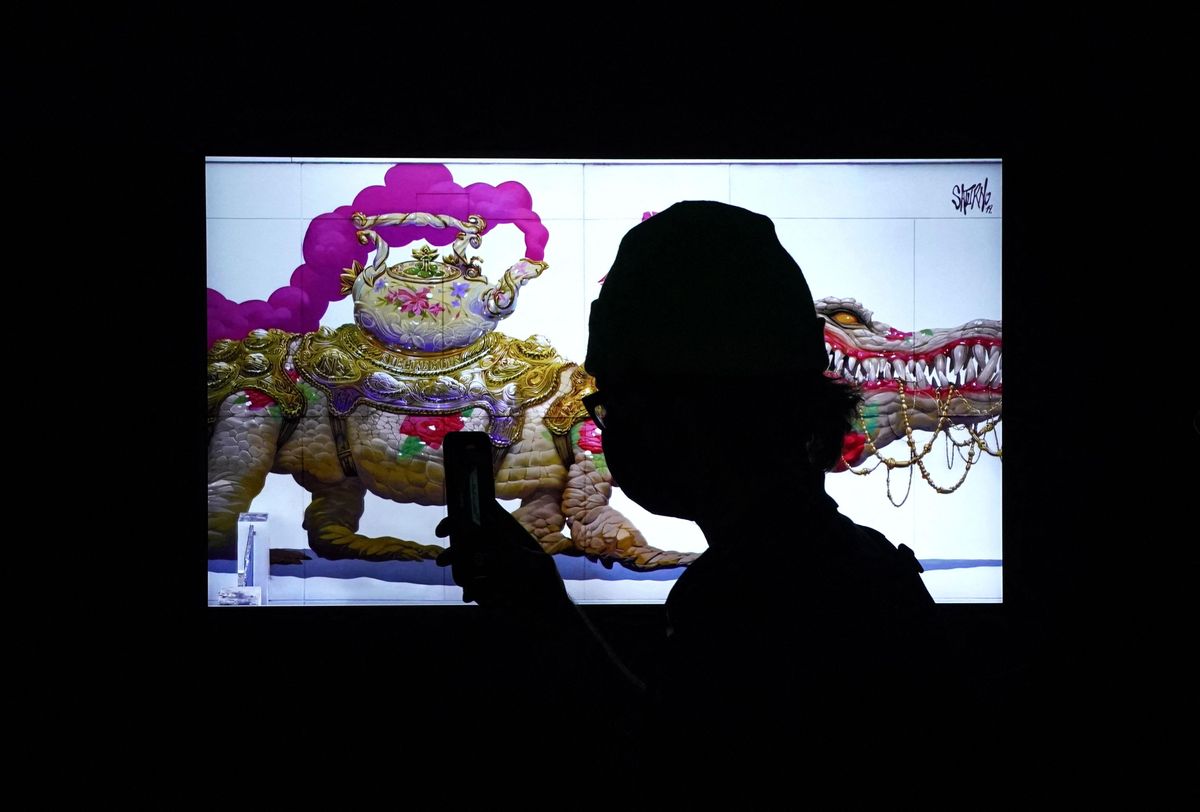 La ’Superchief Gallery’, en Nueva York, acoge la primera exposición física de obras NFT. La ’Superchief Gallery’, en Nueva York, acoge la primera exposición física de obras NFT.