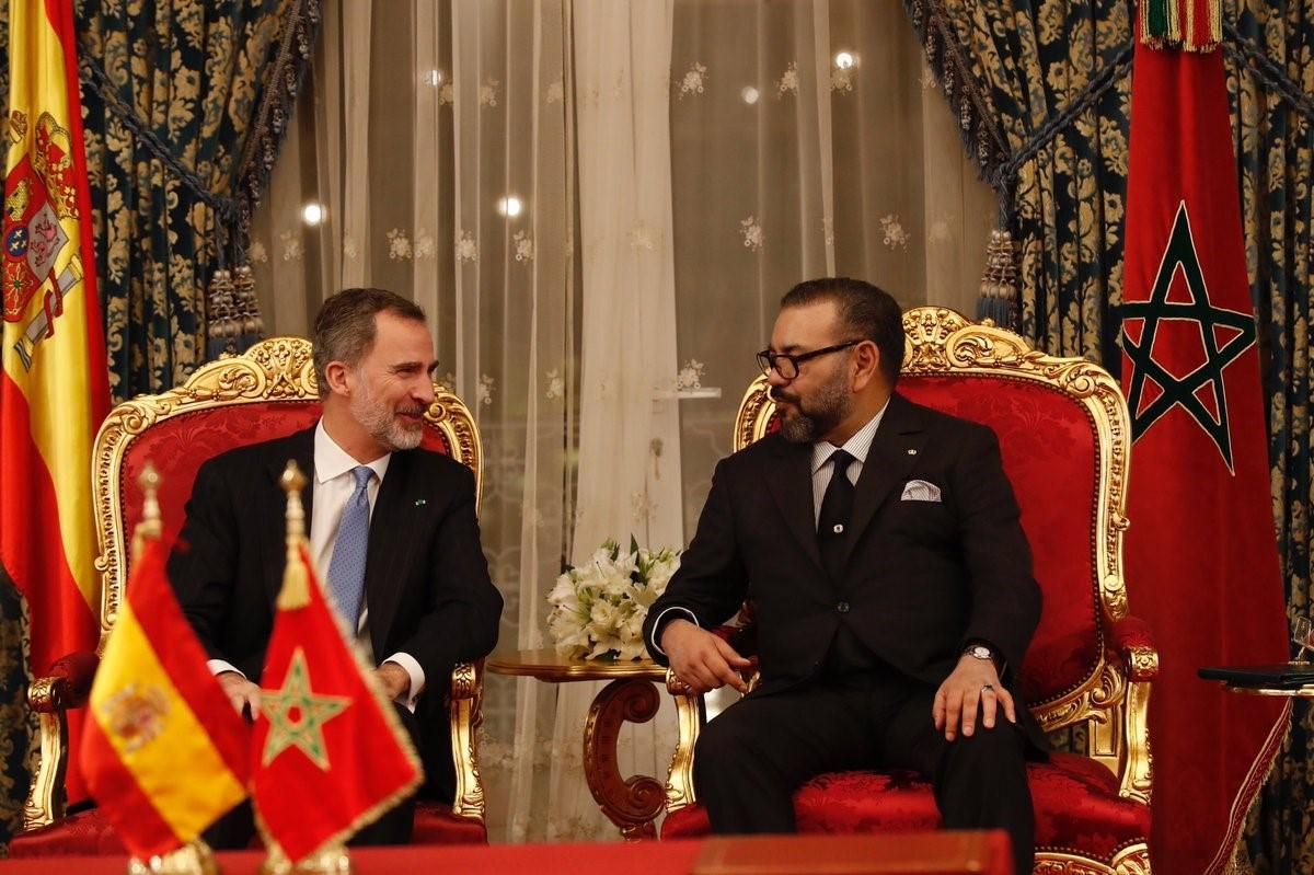 El rey de España, Felipe VI, y el de Marruecos, Mohamed VI, en una imagen de archivo. El rey de España, Felipe VI, y el de Marruecos, Mohamed VI, en una imagen de archivo.