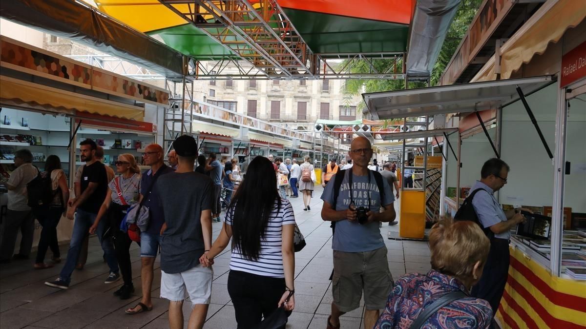 Expositores en la Setmana del Llibre en Català del pasado septiembre. Expositores en la Setmana del Llibre en Català del pasado septiembre.