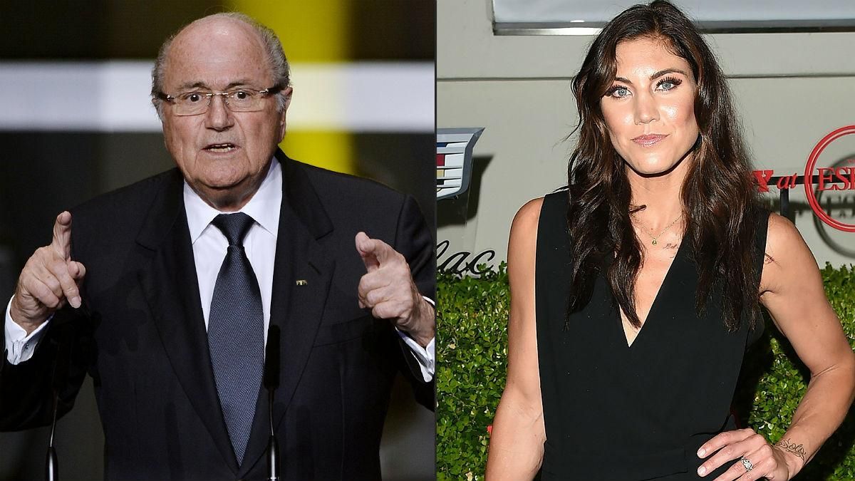 La portera Hope Solo acusa Blatter d'assetjament sexual La portera Hope Solo acusa Blatter d'assetjament sexual