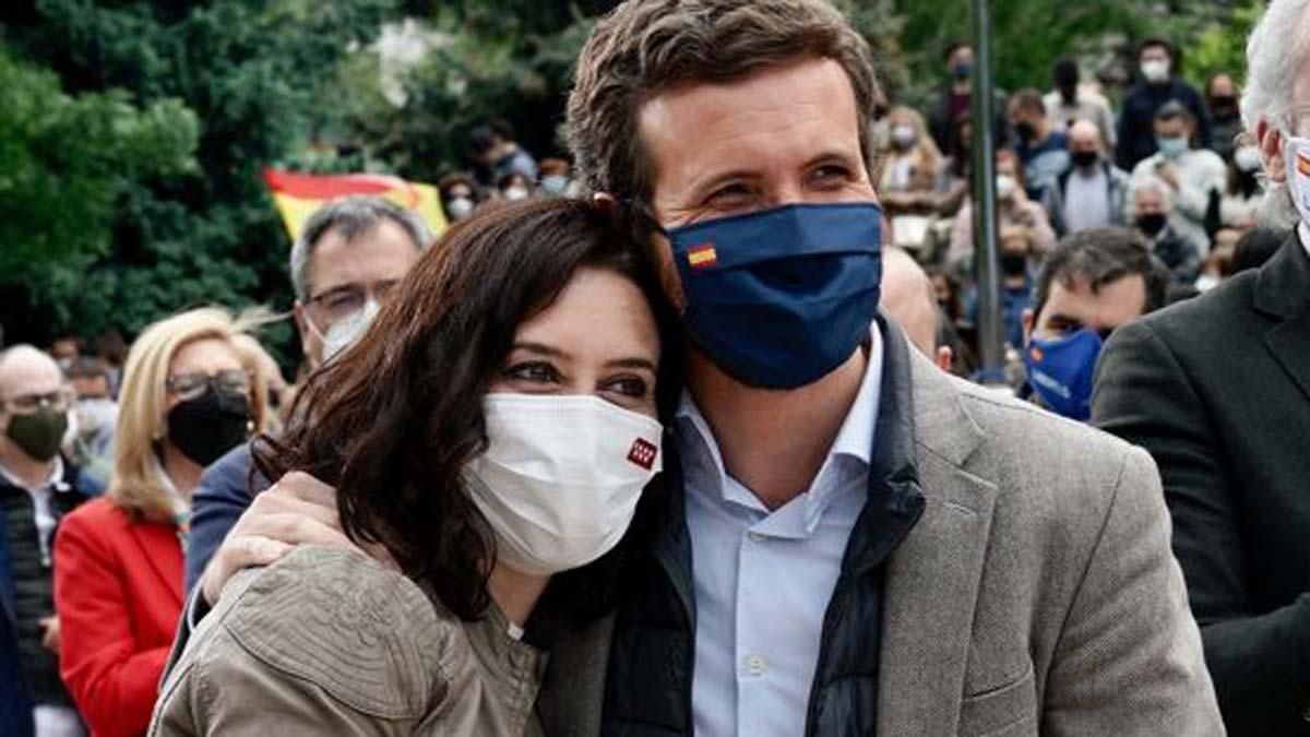 Isabel Díaz Ayuso y Pablo Casado. Isabel Díaz Ayuso y Pablo Casado.