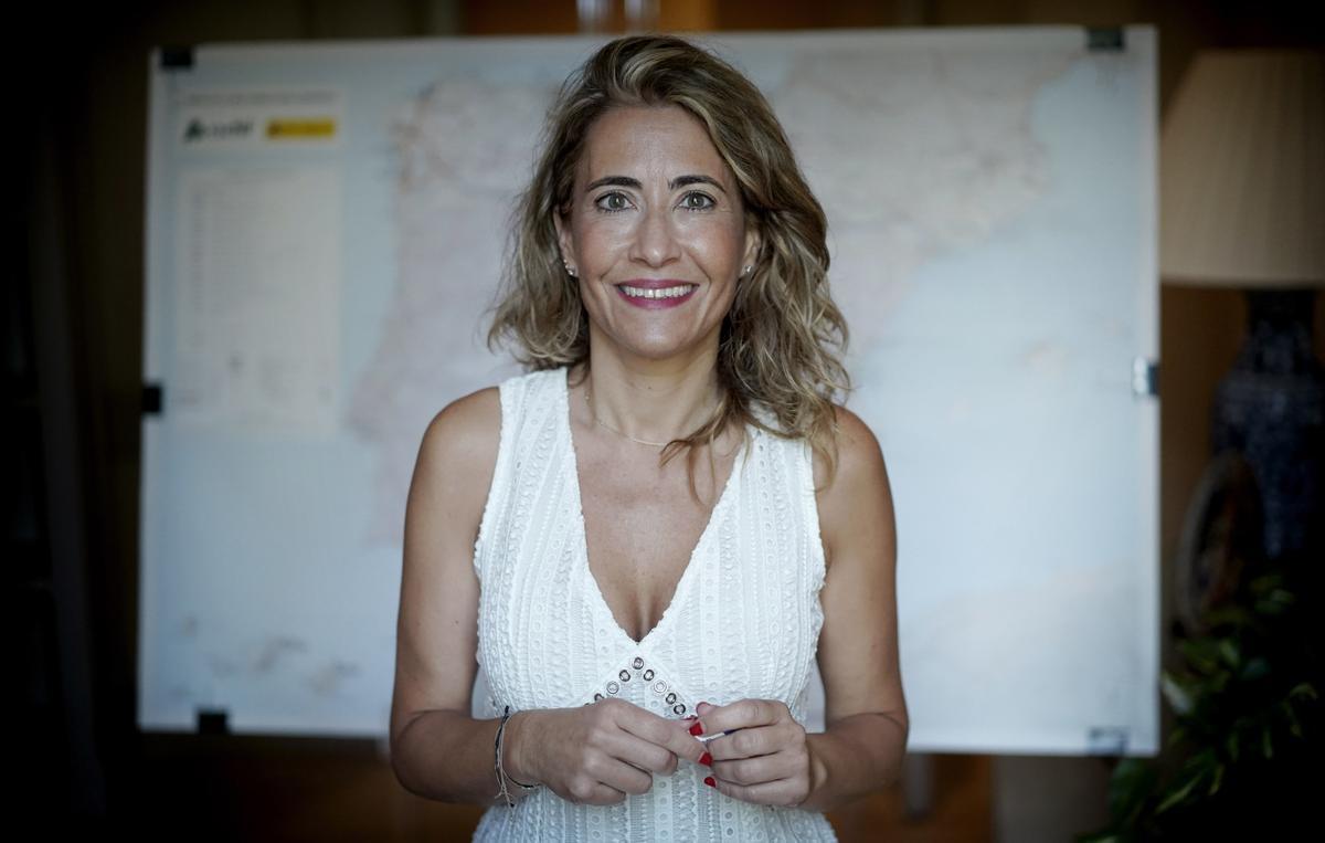 Raquel Sánchez, ministra de Transportes. 