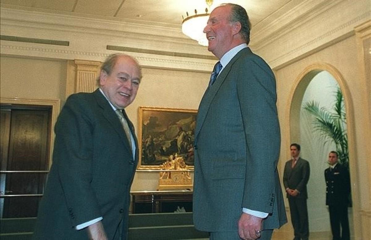 El rey Juan Carlos y Jordi Pujol, en el 2003.
