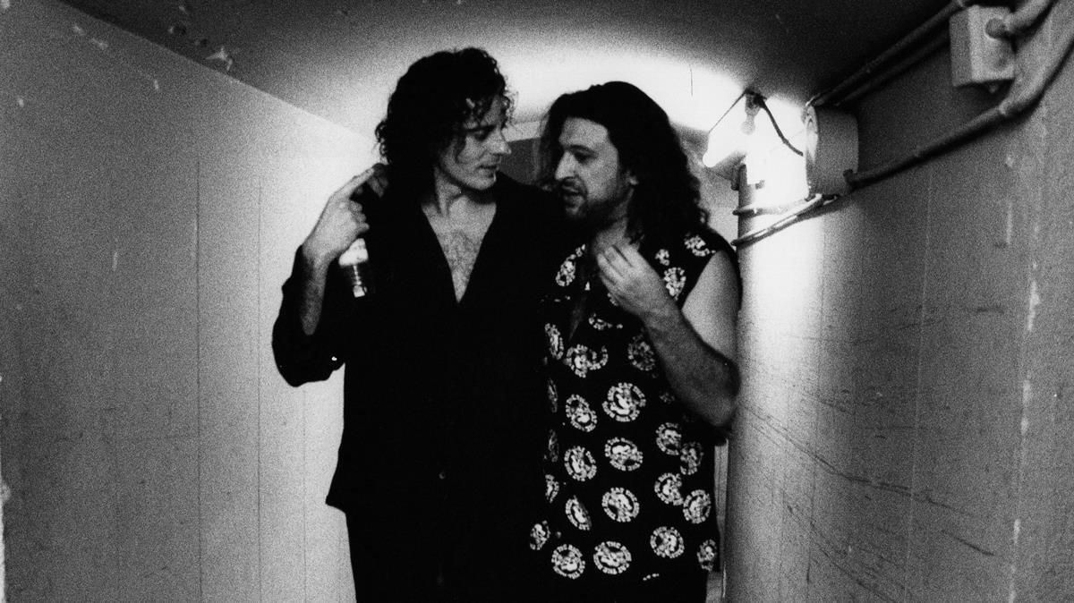 Carles Sabater y Pep Sala, en un concierto de Sau en el Palau d’Esports en 1996 Carles Sabater y Pep Sala, en un concierto de Sau en el Palau d’Esports en 1996