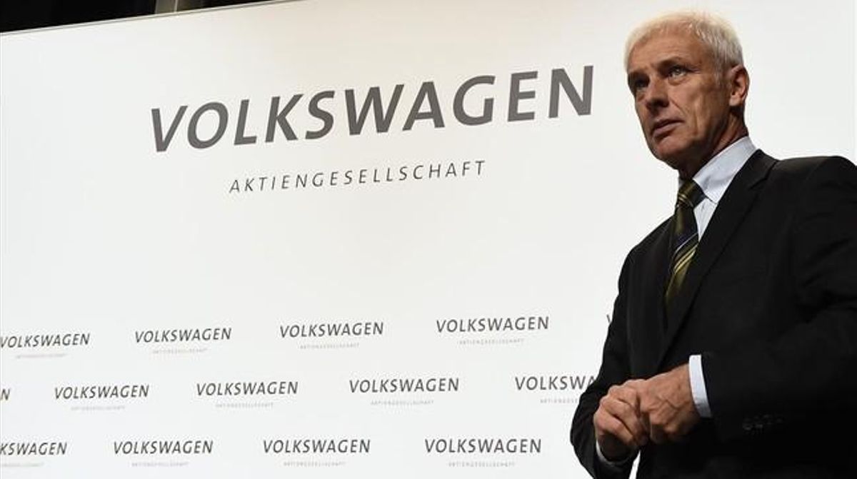 Matthias Müller, presidente del grupo Volkswagen. Matthias Müller, presidente del grupo Volkswagen.