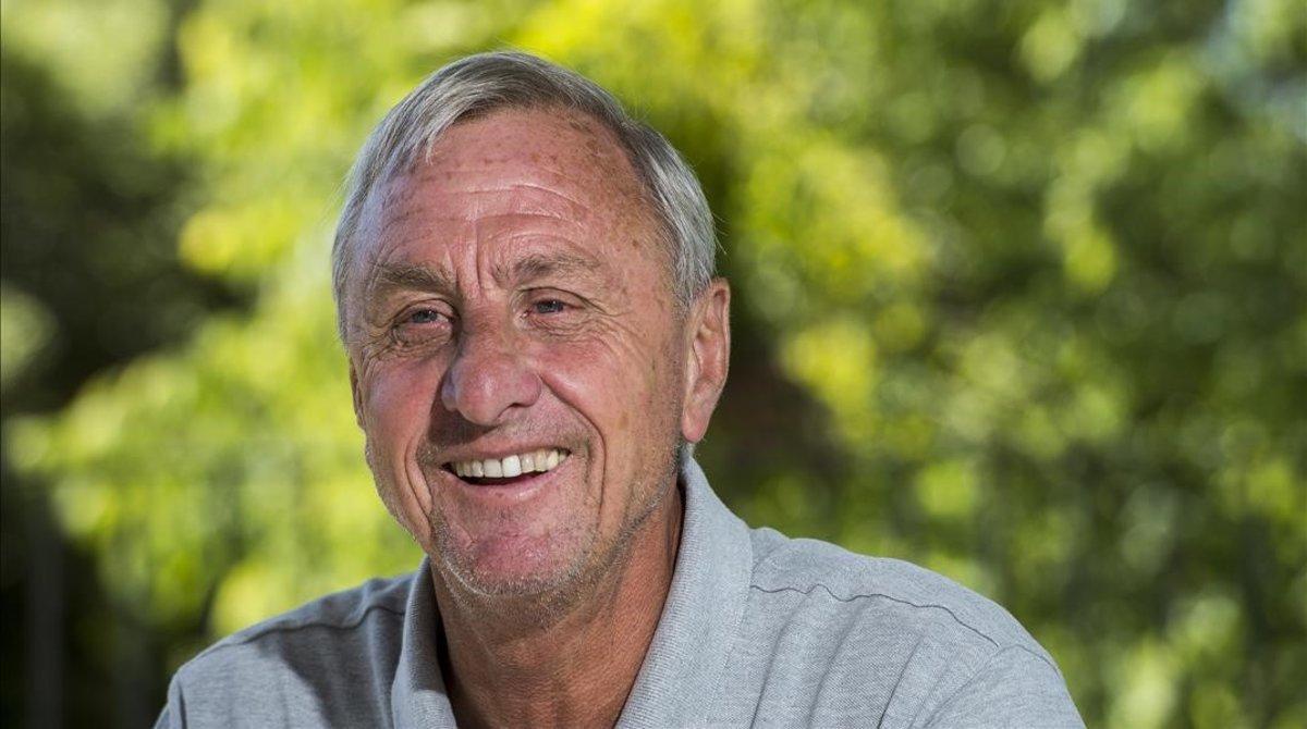 Johan Cruyff, durante una entrevista con este diario, en el 2015.