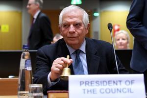 El alto representante de la Unión Europea para Asuntos Exteriores y Política de Seguridad, Josep Borrell, este lunes.