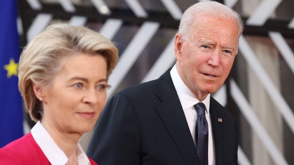 Ursula von der Leyen y Joe Biden. Ursula von der Leyen y Joe Biden.