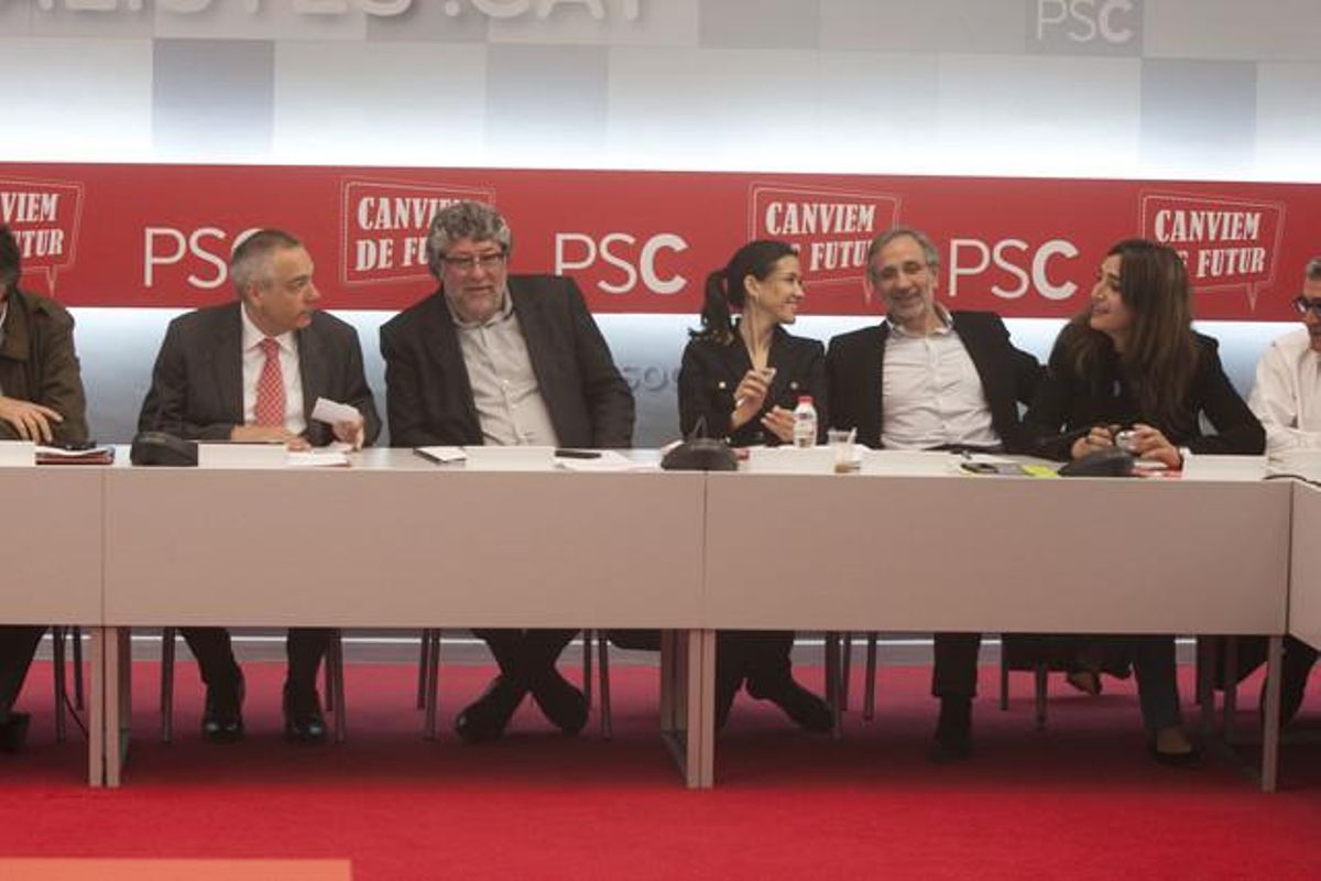Miembros de la Ejecutiva del PSC, en una reunión el pasado mes de mayo. Miembros de la Ejecutiva del PSC, en una reunión el pasado mes de mayo.