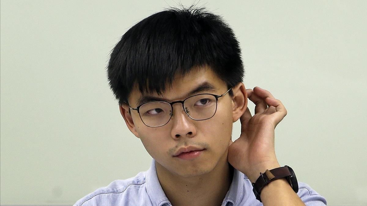 El activista hongkonés Joshua Wong. El activista hongkonés Joshua Wong.