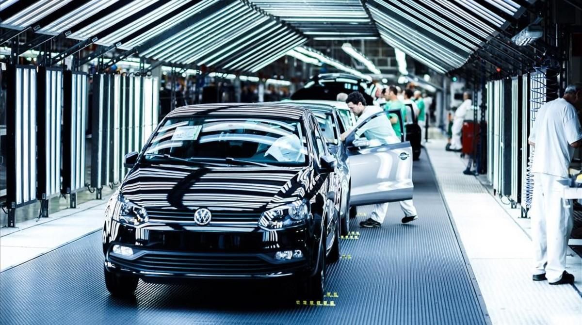 La producción del Polo en la planta de Volkswagen Navarra La producción del Polo en la planta de Volkswagen Navarra