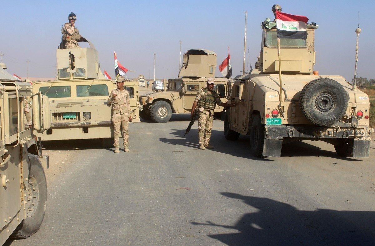 Las Fuerzas Armadas de Irak durante la operación militar. Las Fuerzas Armadas de Irak durante la operación militar.