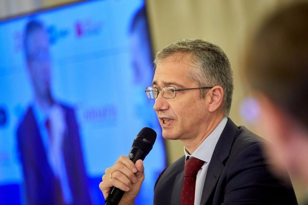 El gobernador del Banco de España, Pablo Hernández de Cos, el pasado 26 de noviembre de 2021 en el XXVI Encuentro de Economía de S’Agaró, en Girona. El gobernador del Banco de España, Pablo Hernández de Cos, el pasado 26 de noviembre de 2021 en el XXVI Encuentro de Economía de S’Agaró, en Girona.