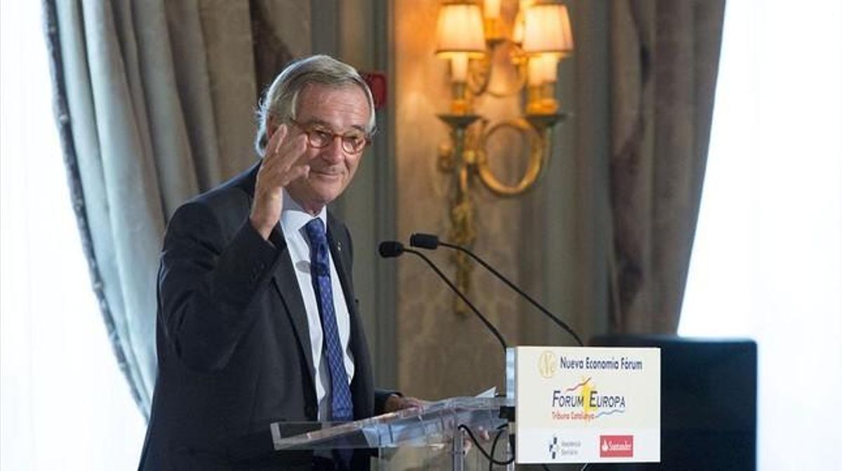 Xavier Trias, durante su intervención en el Fòrum Europa Tribuna Catalunya. Xavier Trias, durante su intervención en el Fòrum Europa Tribuna Catalunya.