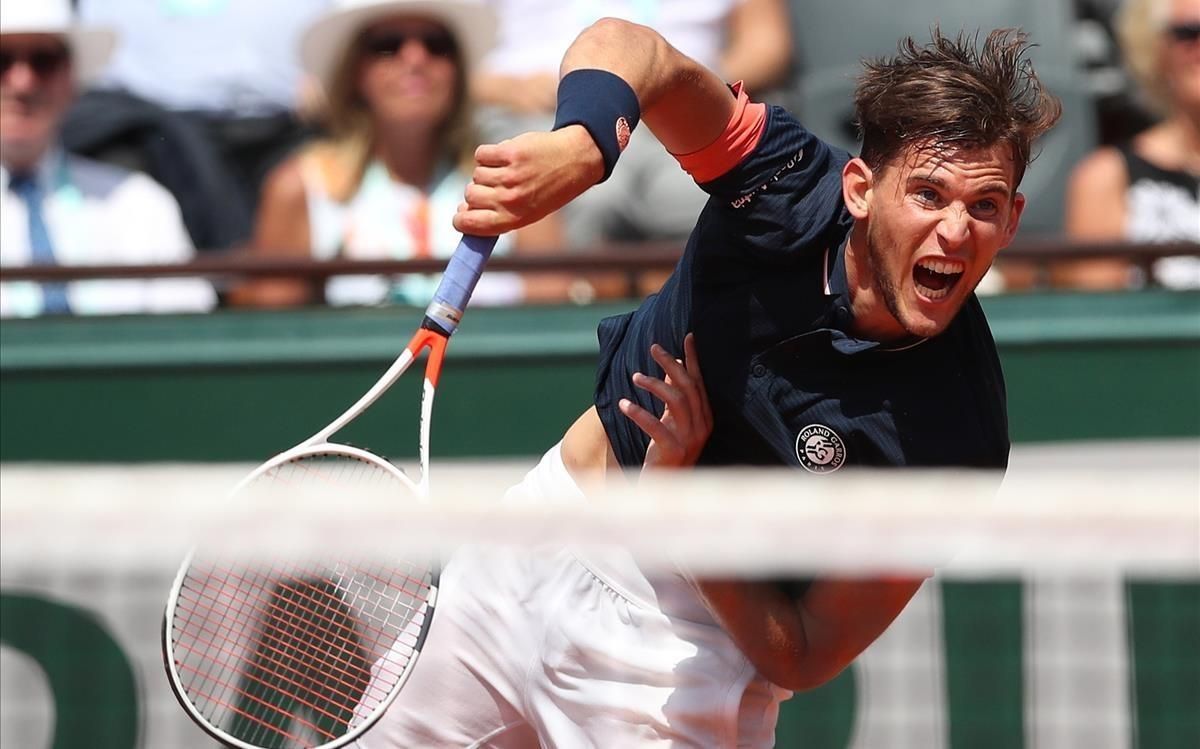 Dominic Thiem, en las semifinales de París Dominic Thiem, en las semifinales de París