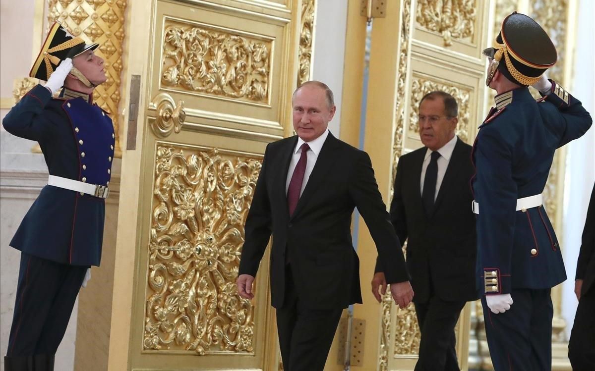 Putin, en el Kremlin. Putin, en el Kremlin.