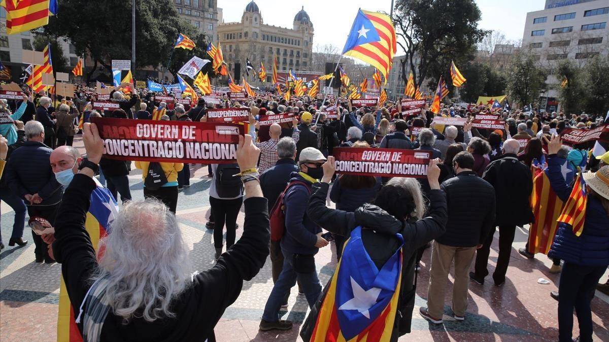 Concentración de la ANC en Plaça Catalunya Concentración de la ANC en Plaça Catalunya