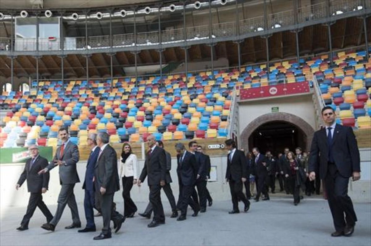 Visita del Rey Felipe, en marzo del 2015, al Arena Plaza de Tarragona. Visita del Rey Felipe, en marzo del 2015, al Arena Plaza de Tarragona.