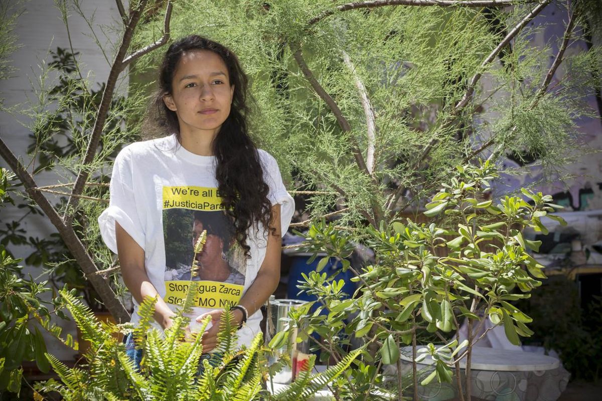 Berta Zúñiga Caceres, hija de la activista hondureña asesinada Berta Cáceres, en Barcelona. Berta Zúñiga Caceres, hija de la activista hondureña asesinada Berta Cáceres, en Barcelona.