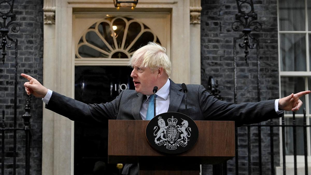 Boris Johnson, al despedirse del poder: Esto es todo, amigos.