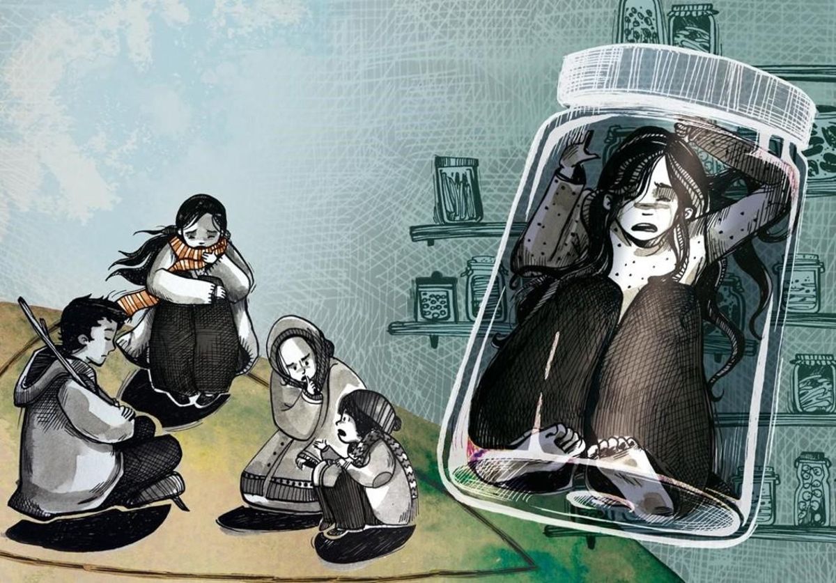 Viñeta de ’La tienda volante’, de las sirias Sawsan Nourallah y Rania Issa, pieza de la exposición ’Cálamos y viñetas’, sobre cómic árabe, en el Centre Cívil Fort Pienc. Viñeta de ’La tienda volante’, de las sirias Sawsan Nourallah y Rania Issa, pieza de la exposición ’Cálamos y viñetas’, sobre cómic árabe, en el Centre Cívil Fort Pienc.