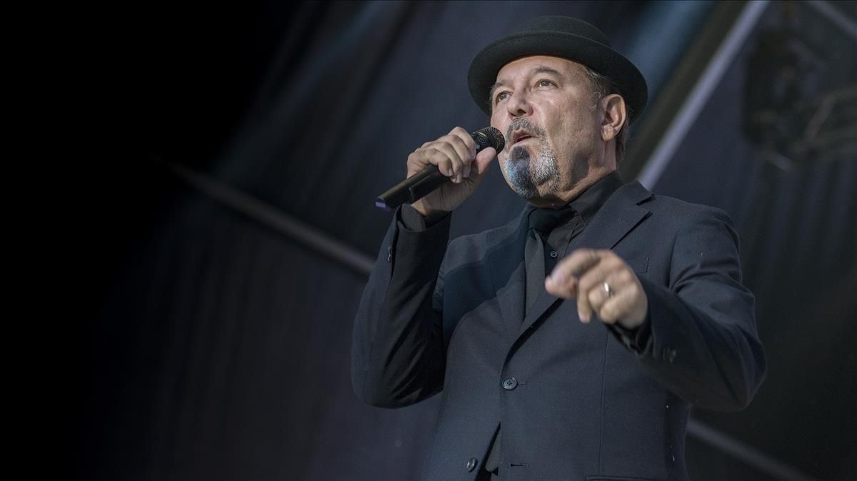 Rubén Blades, durante un concierto en el Poble Espanyol en 2017. Rubén Blades, durante un concierto en el Poble Espanyol en 2017.