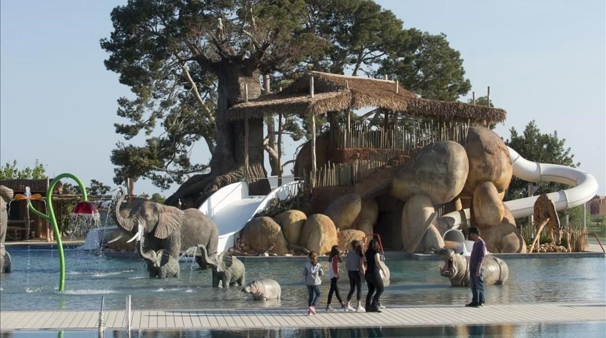 El nuevo resort África del cámping Sangulí de Salou. El nuevo resort África del cámping Sangulí de Salou.