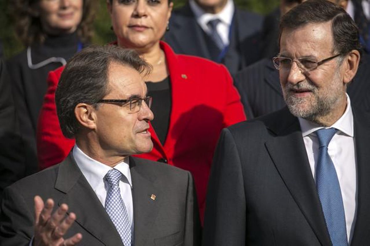 Artur Mas y Mariano Rajoy, en un acto en Barcelona, el pasado octubre. Artur Mas y Mariano Rajoy, en un acto en Barcelona, el pasado octubre.