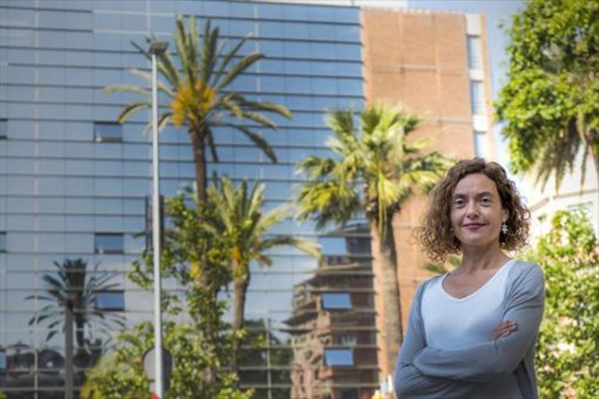 La número uno del PSC para las generales, Meritxell Batet, en Barcelona. La número uno del PSC para las generales, Meritxell Batet, en Barcelona.
